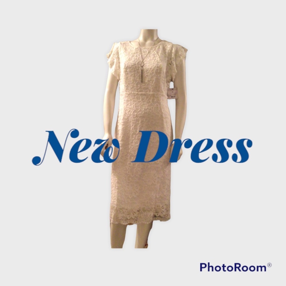 Women's Liz Claiborne Lined Laced Look Dress (NWT)